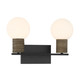 Jarrell Two Light Bathroom Vanity (8-4081-2-BK)