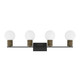 Jarrell Four Light Bathroom Vanity (8-4081-4-BK)