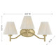 Rosa Three Light Bathroom Vanity (8-6081-3-127)