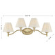Rosa Four Light Bathroom Vanity (8-6081-4-127)