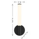 Connor LED Vanity (8-9999-14-BK)