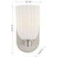 Baldwin One Light Wall Sconce (9-1245-1-SN)