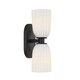Baldwin Two Light Wall Sconce (9-1245-2-BK)