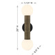 Jarrell Two Light Wall Sconce (9-4081-2-BK)