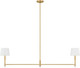 Visual Comfort Studio - AC1182GD - Two Light Linear Chandelier - Greard - Gild | Gild