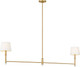 Greard Two Light Linear Chandelier (AC1182GD)