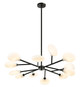 Matteo Lighting - C33712MB - LED Pendant - PEONY - Matte Black