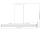 Benoit LED Linear Chandelier (1959-44L-MGLD-LED)