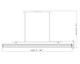 Benoit LED Linear Chandelier (1959-54L-MB-LED)