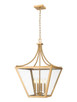 Z-Lite - 1961-4C-RB - Four Light Chandelier - Montalcino - Rubbed Brass