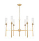 Z-Lite - 3047-6MGLD - Six Light Chandelier - Esme - Modern Gold