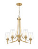 Joliet Five Light Chandelier (473-5BBR)