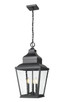 Z-Lite - 5029CHB-BK - Three Light Outdoor Chain Mount Ceiling Fixture - Raphael - Sand Black