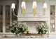 Aslin Six Light Linear Chandelier (830-44L-GLF)