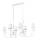 Aslin Six Light Linear Chandelier (830-44L-TXWH)
