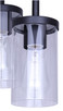 Britton Three Light Semi Flush Mount (ISF1234A03BK)