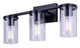 Canarm - IVL1234A03BK - Three Light Vanity - Britton - Matte Black