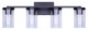Britton Four Light Vanity (IVL1234A04BK)