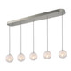 Artcraft - AC12245SN - Five Light Lantern - Moonlight - Satin Nickel