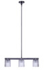 Renzo Three Light Chandelier (ICH1243A03BK)