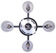 Renzo Four Light Chandelier (ICH1243A04BK)