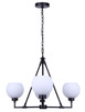 Nella Four Light Chandelier (ICH2257B04BK)