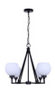 Nella Four Light Chandelier (ICH2257B04BK)