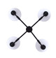 Nella Four Light Chandelier (ICH2257B04BK)