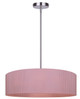 Canarm - ICH2267B03BNP22 - Three Light Chandelier - Evienne - Brushed Nickel And Pink