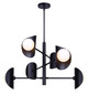 Canarm - ICH2287B06BK9 - Six Light Chandelier - Arion - Matte Black