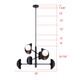 Arion Six Light Chandelier (ICH2287B06BK9)
