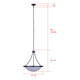 Devon Three Light Chandelier (ICH4118BK)