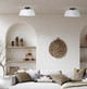 Aspen One Light Flush Mount (IFM1201A13BK)