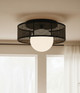 Thane One Light Flush Mount (IFM2295B12BK)