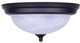 41 Series Two Light Flush Mount (IFM411MBK)