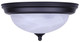 41 Series Two Light Flush Mount (IFM411MBK)