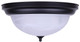 41 Series Three Light Flush Mount (IFM415MBK)