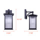 Fernie One Light Outdoor Down Light (IOL766BK)