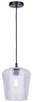 Canarm - IPL1249A01BK-CR - One Light Pendant - Leandro - Matte Black