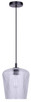 Leandro One Light Pendant (IPL1249A01BK-CR)