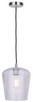 Canarm - IPL1249A01BN-CR - One Light Pendant - Leandro - Brushed Nickel