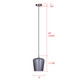 Leandro One Light Pendant (IPL1249A01BN-SR)