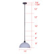 Marek One Light Pendant (IPL2260B01BK13)