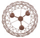 Hora-Marron Three Light Pendant (IPL2269B03BR20)