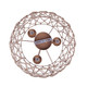 Hora-Marron Three Light Pendant (IPL2269B03BR20)