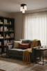 Britton Three Light Semi-Flush Mount (ISF1234A03BK-FO)