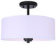 Canarm - ISF280A03BK - Three Light Semi-Flush Mount - Pier - Matte Black