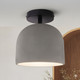 Jack One Light Semi-Flushmount (ISF729B01BK-GY)