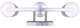 Britton Three Light Vanity (IVL1234A03BN-FO)