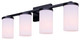 Canarm - IVL1234A04BK-FO - Four Light Vanity - Britton - Matte Black